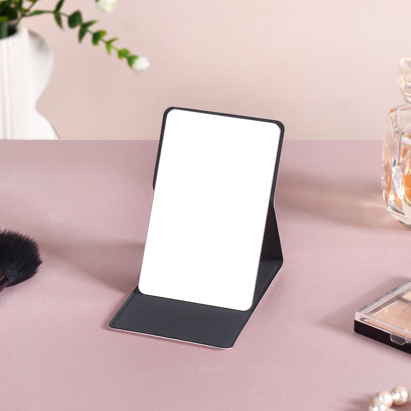 Chic Pocket Mirror White- Chic Pocket Mirror, White Pocket Mirror, Stylish Pocket Mirror, Compact White Mirror, Elegant Pocket Mirror