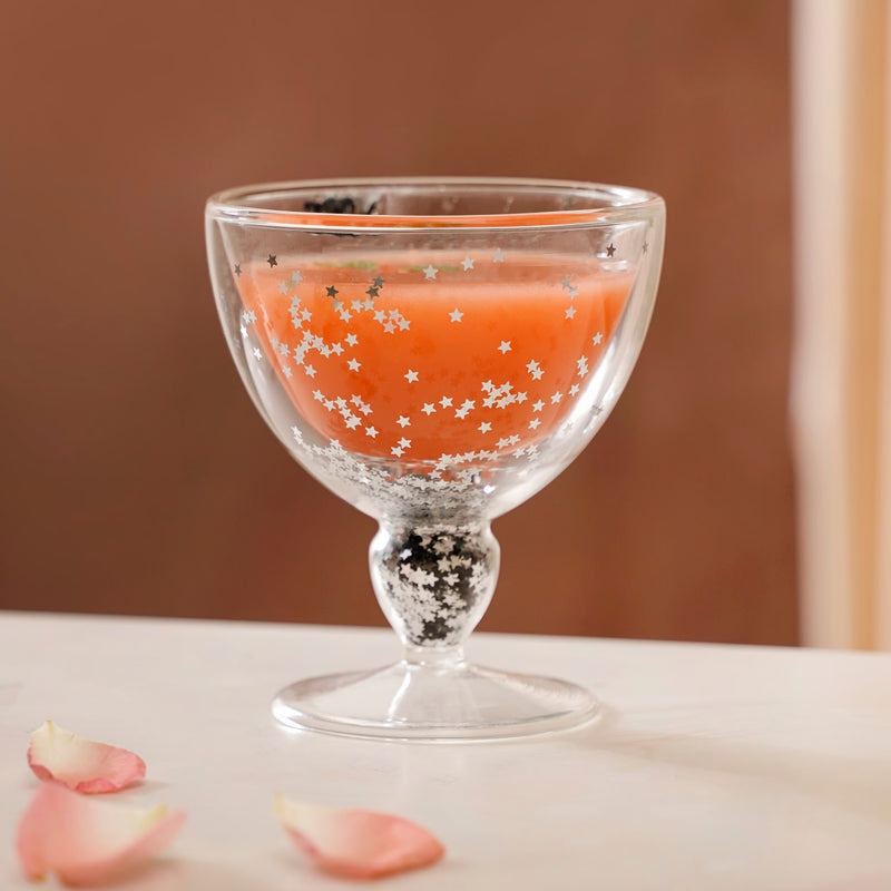 Shimmering Stemmed Glass Goblet Set Of 2 250ml