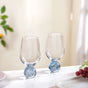Sphere Wine Glass Set Of 2 400ml Blue