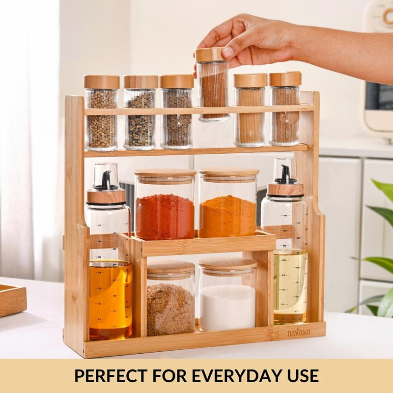 Spice Jar With Stand Set Of 13 95ml 300ml 500ml