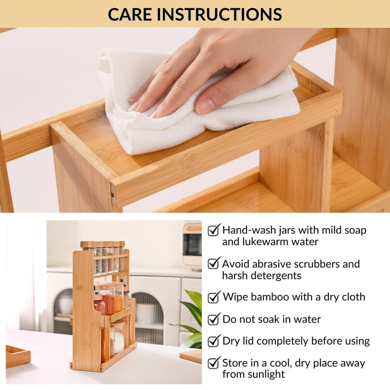 Spice Jar With Stand Set Of 13 95ml 300ml 500ml