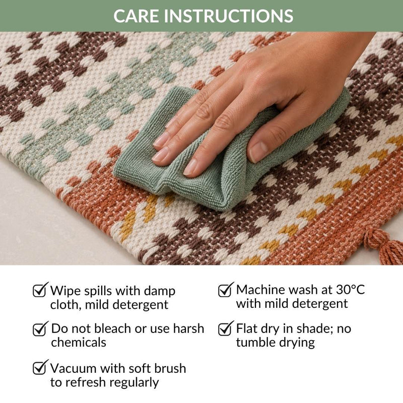 Spice Route Machine Washable Floor Runner 130x50cm