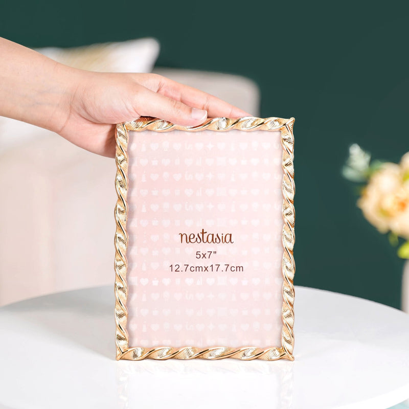 Spiral Gold Photo Frame Large