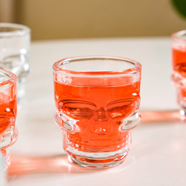 Skull Shot Glass Set Of 9 50ml