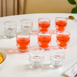 Spooky Skull Shot Glass Set Of 9 50ml