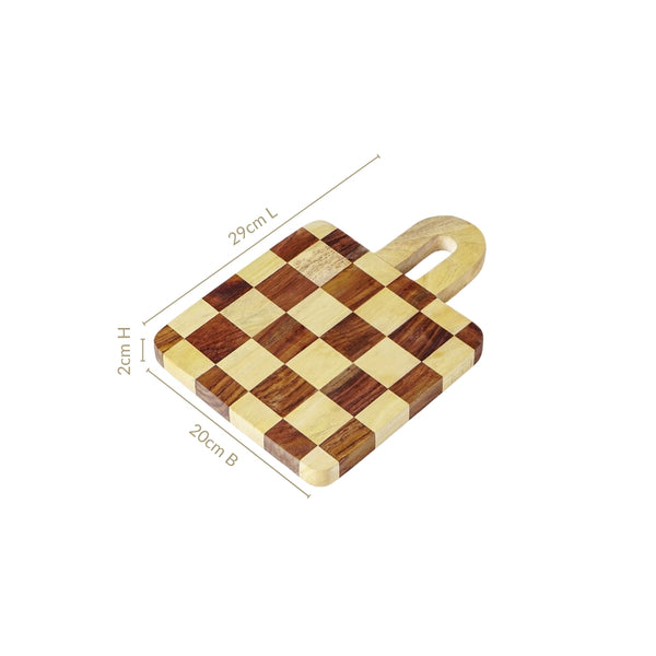 Atelier Checkered Serve And Slice Board Mini 29x20cm