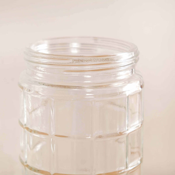 Set Of 4 Tall Glass Jars With Lid 1900ml