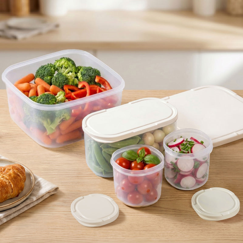 Nestable Food Storage Container Set Of 4 2150ml