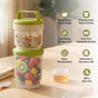 Stacko Breakfast Salad Box With Dressing Cup Green 1020ml