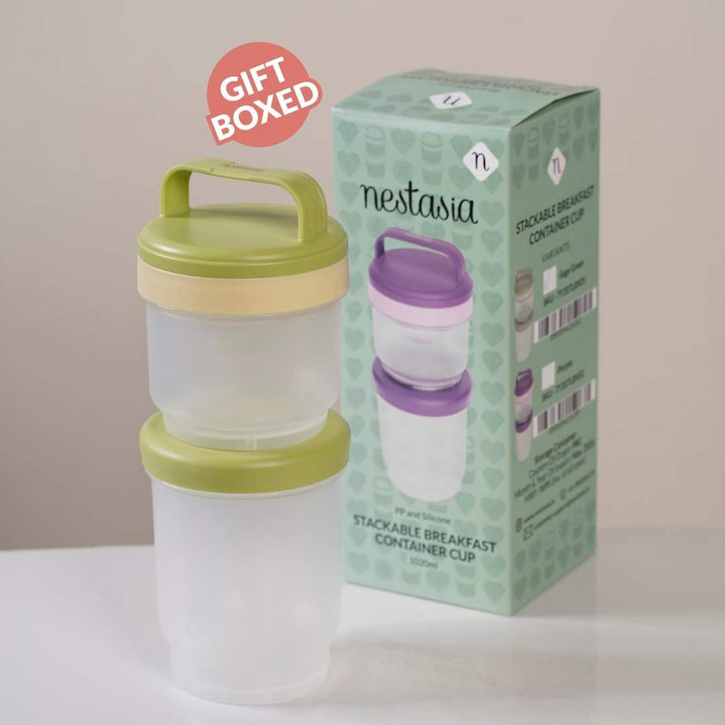 Stacko Breakfast Salad Box With Dressing Cup Green 1020ml