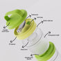 Stacko Breakfast Salad Box With Dressing Cup Green 1020ml