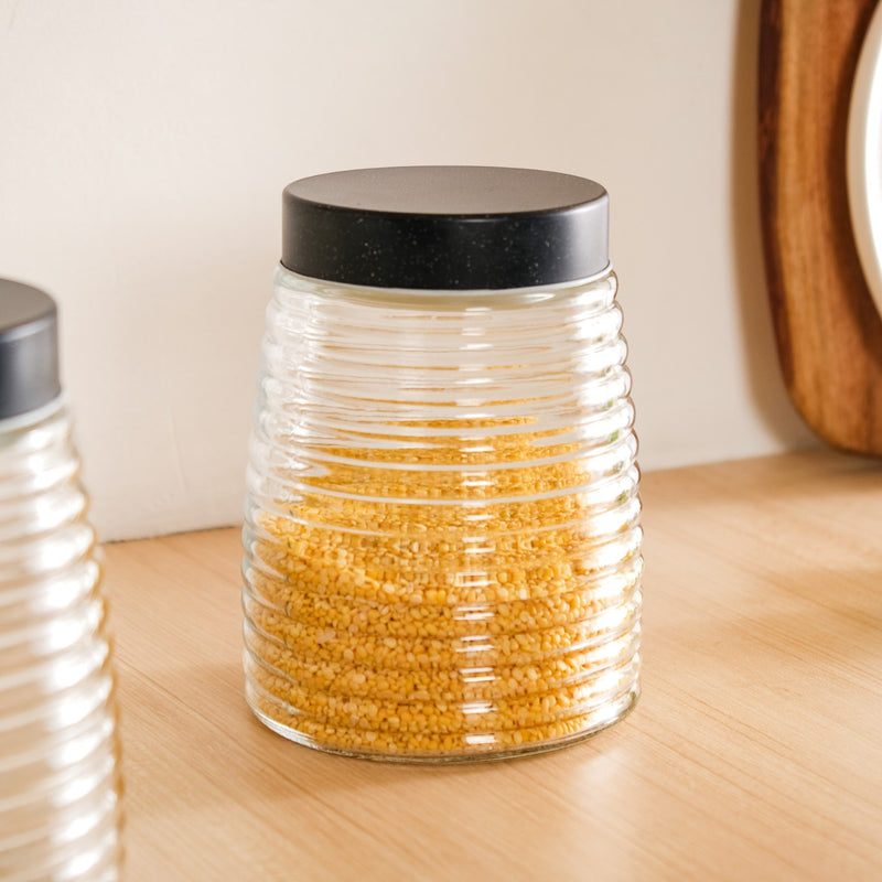 Ring Glass Kitchen Jars With Lid Set Of 4 1400ml