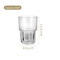 Large Stackable Drinking Glass Tumblers Set Of 6 340ml