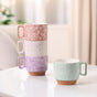 Ceramic Gaia Stackable Coffee Cup Set Of 4 250ml