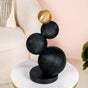 Molecular Geometric Sculpture Black And Gold