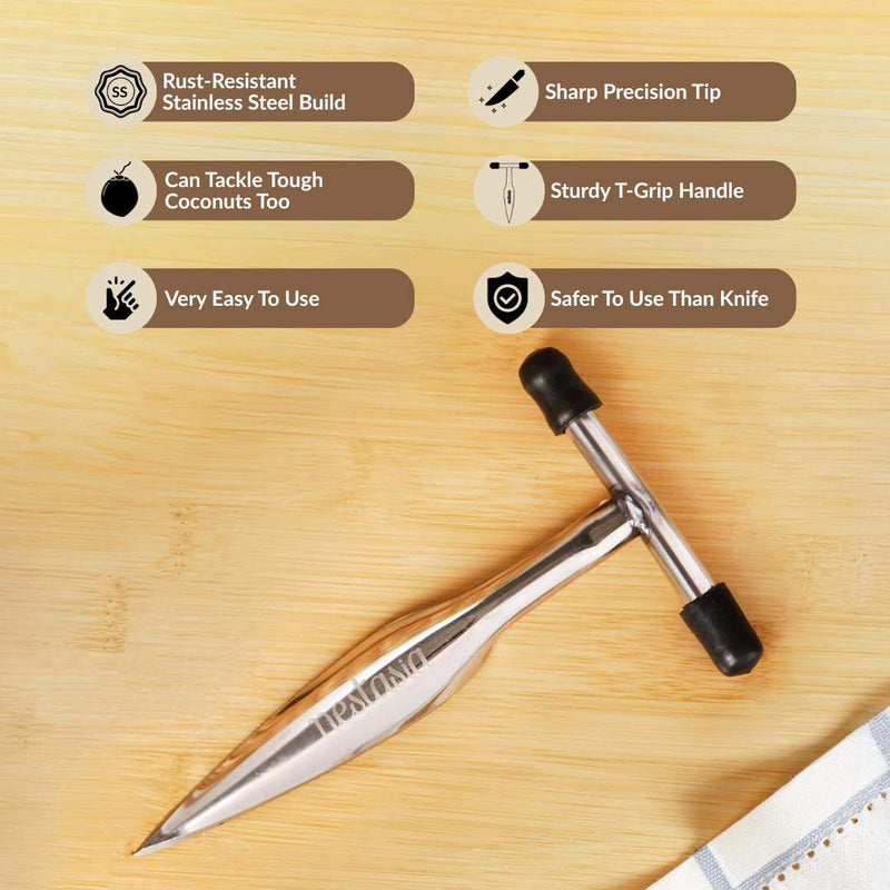Stainless Steel Coconut Opener