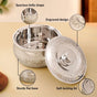 Stainless Steel Curry Serving Casserole 2000ml