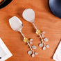 Golden Rose Metal Serving Spoon Set Of 2