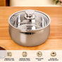 Stainless Steel Insulated Casserole With Glass Lid 2000ml