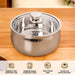 Stainless Steel Insulated Casserole With Glass Lid 2000ml
