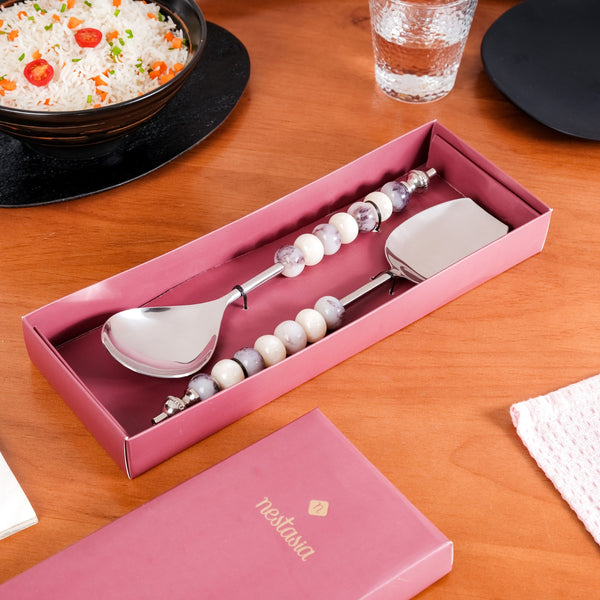 Luxury Accent Serving Spoon Set Of 2