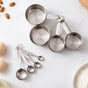 Stainless Steel Measuring Cups And Spoons Set Of 8