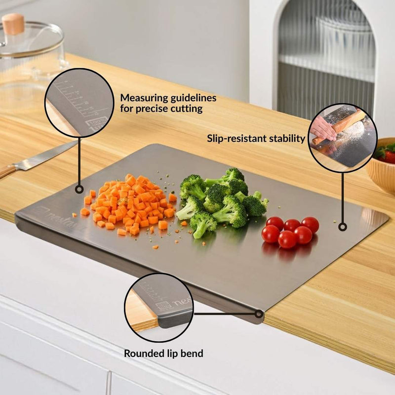 Stainless Steel Paneer Maker And Chopping Board Set Of 2