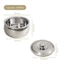 Stainless Steel Rice And Roti Casserole 3000ml