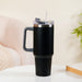 Tall Insulated Travel Water Bottle Black 1.2L