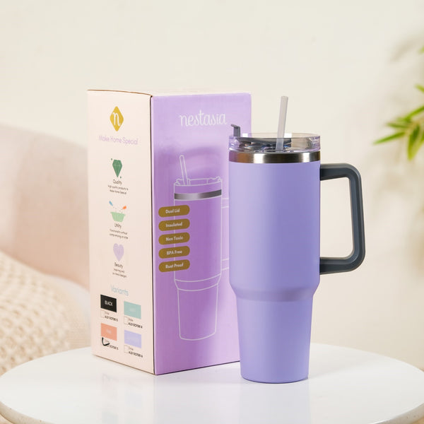 Insulated Travel Bottle Sipper Lilac 1.2L