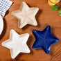 Star Fish Ceramic Snack Plate Set Of 3