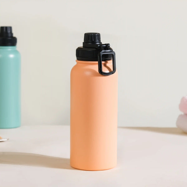 Insulated Stainless Steel Water Bottle Peach 1L