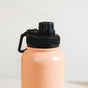 Insulated Thermos Stainless Steel Water Bottle Peach 1L - Water bottle, stainless steel water bottle, insulated water bottle, BPA free water bottle