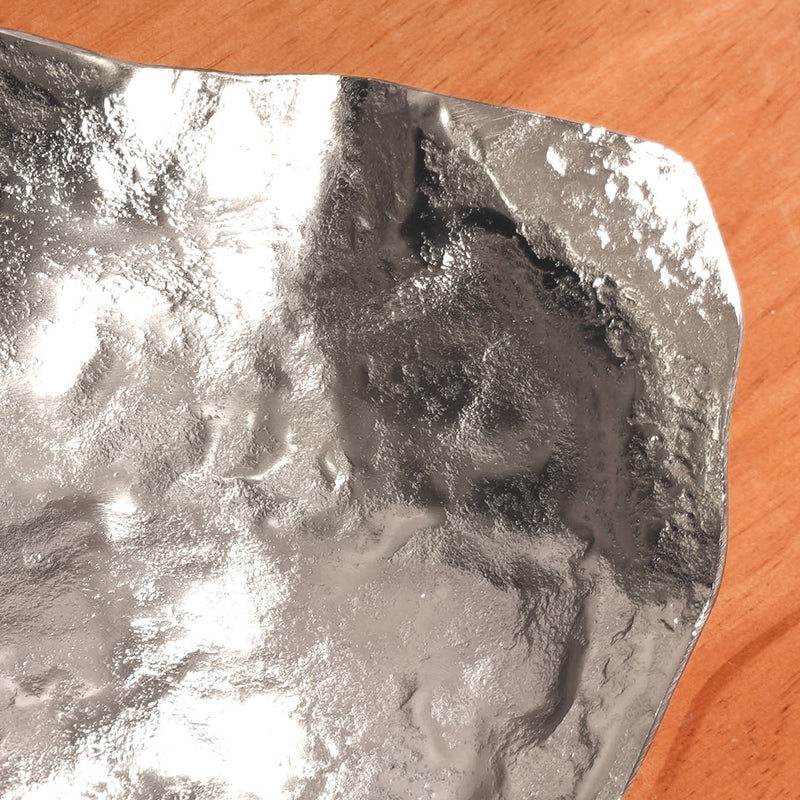 Stone Finish Antique Decorative Tray Silver