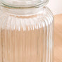 Glass Storage Jar With Lid Set Of 4 1 Litre