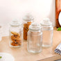 Glass Storage Jar With Lid Set Of 4 1 Litre