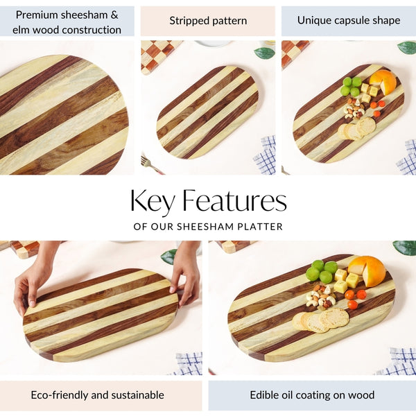 Capsule Serve And Slice Atelier Cheese Serving Platter 38x20cm