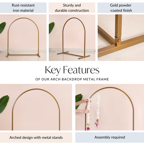 Arch Backdrop Metal Frame Online - Premium Devotion | Nestasia
