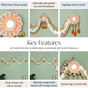 Festive Flower Wall Hanging With Moti Balls