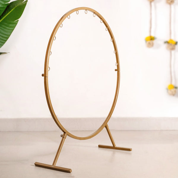 Puja Decoration Circular Metal Frame 39 Inch