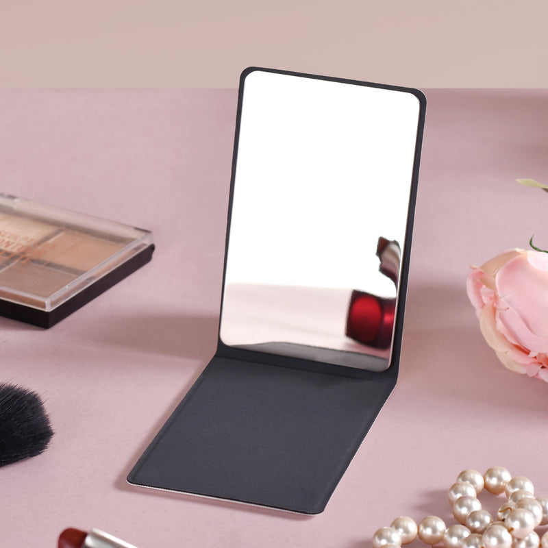 Chic Pocket Mirror White- Chic Pocket Mirror, White Pocket Mirror, Stylish Pocket Mirror, Compact White Mirror, Elegant Pocket Mirror