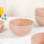 Costola Snack Bowls Set Of 4 Beige 650ml