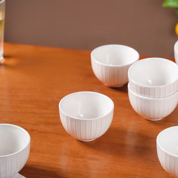 Costola Small Bowl Off White Set Of 6 250ml