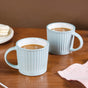 Cresta Ceramic Coffee Cup Set Of 6 Blue 300ml