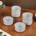 Pallor Ceramic Small Bowl Light Grey Set Of 6 200ml