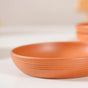 Set Of 4 Earthen Terracotta Snack Plates