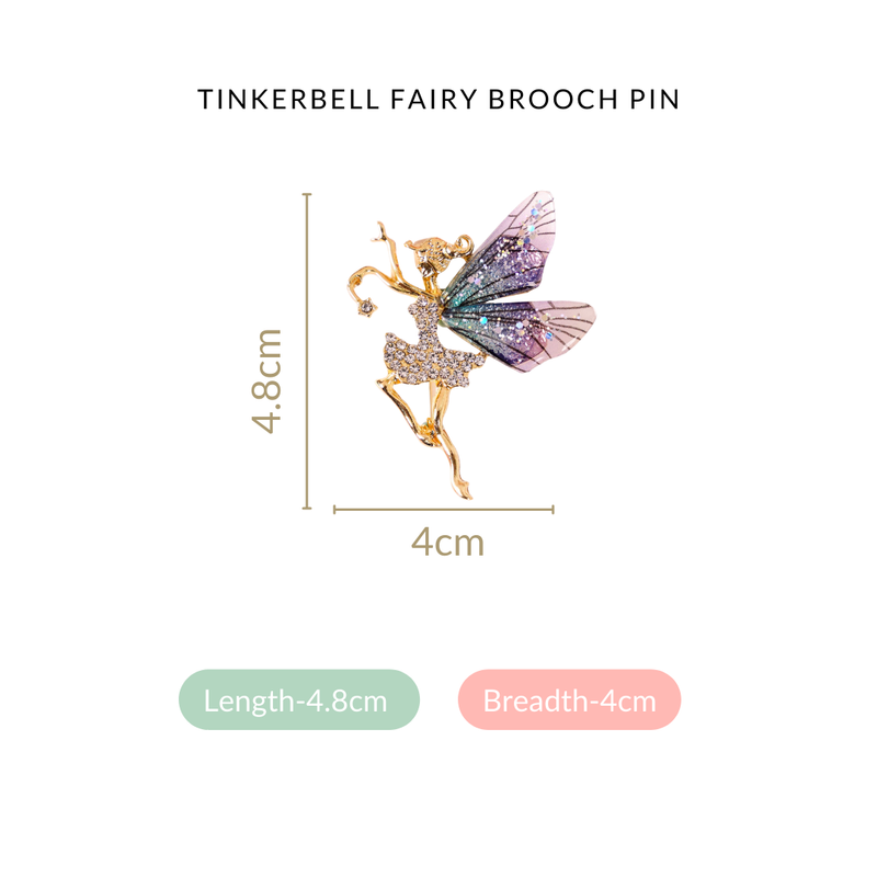 Tinkerbell Fairy Brooch Pin