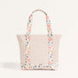 Summer Meadow Large Canvas Zipper Tote Bag