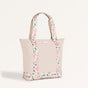 Summer Meadow Large Canvas Zipper Tote Bag