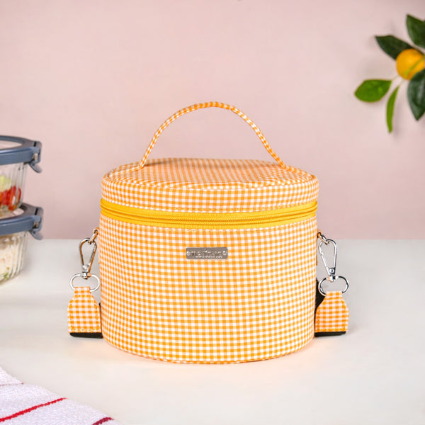 Sunbeam Gingham Insulated Lunch Bag